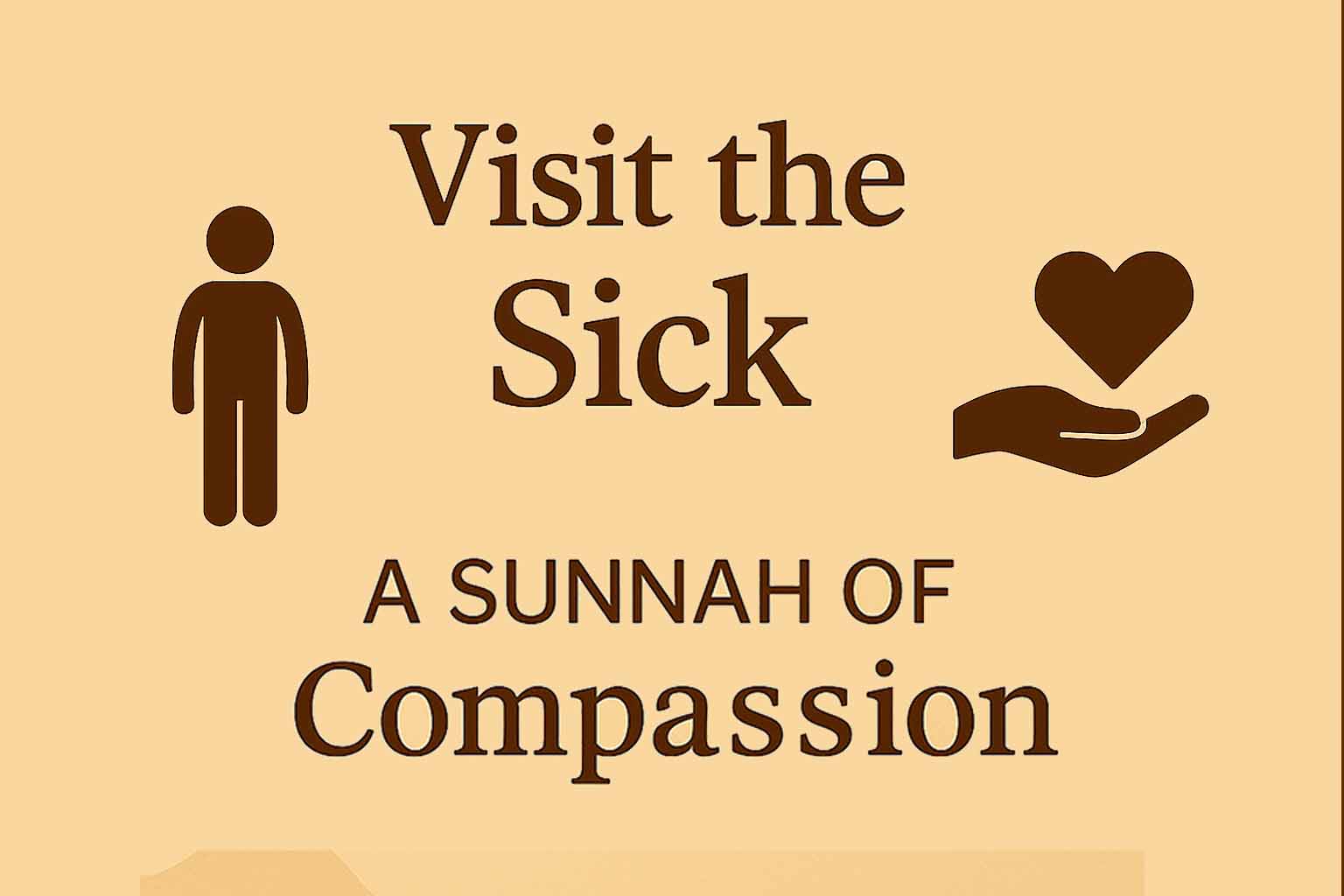 A Muslim visiting a sick person in the hospital