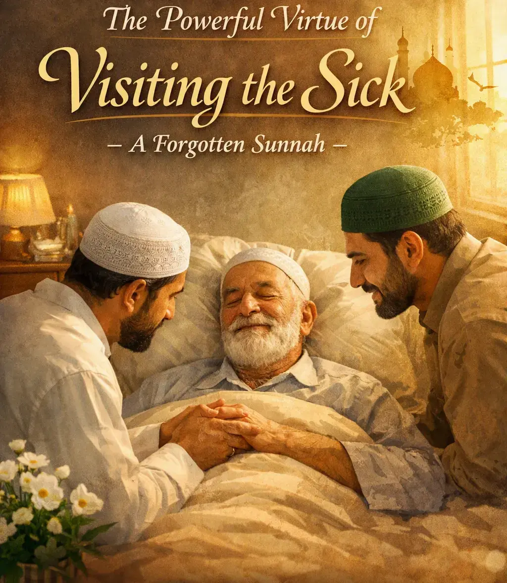 Muslim visiting a sick person in the hospital